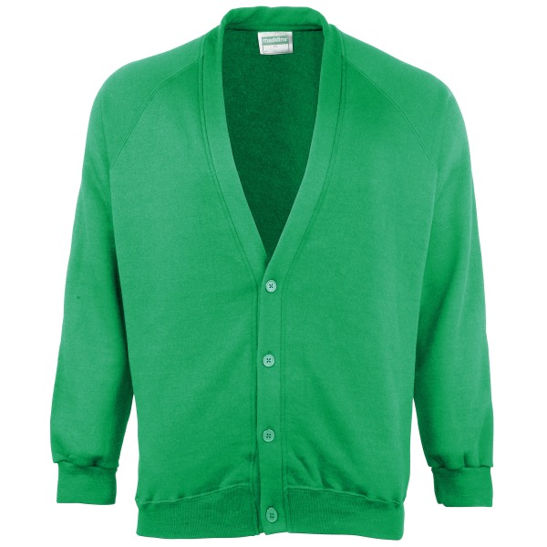 Maddins Barn Unisex Coloursure Cardigan / Skolkläder 22 Em Emerald 22