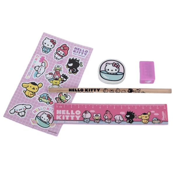 Hello Kitty Skrivset En Storlek Flerfärgad Multicoloured One Size