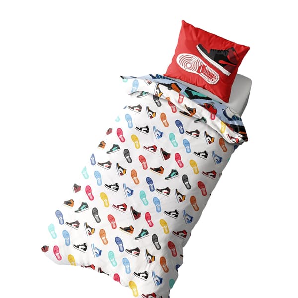 K Collection Sneaker City Vändbart Påslakanset Dubbel Multicolo Multicoloured Double