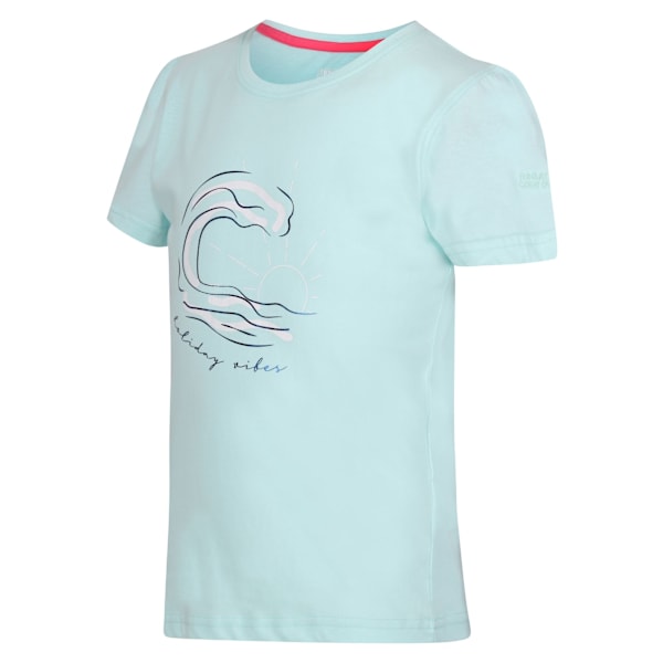 Regatta Barn/Barn Bosley VII Wave T-shirt 3-4 år Blekt Bleached Aqua 3-4 Years