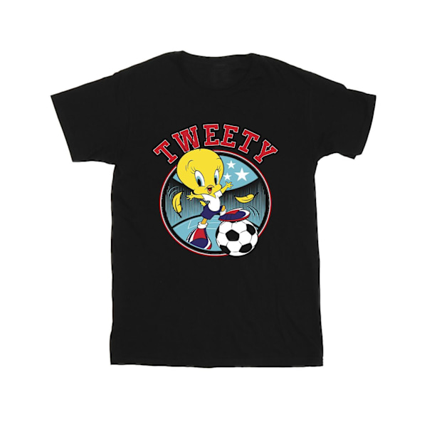 Looney Tunes Tweety Football Circle T-shirt för män, M, svart Black M