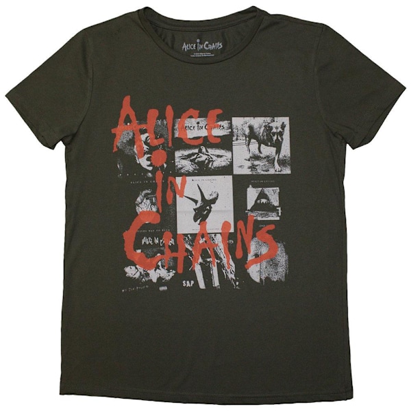Alice In Chains Dam/Kvinnor Album Montage T-Shirt L Svart Black L