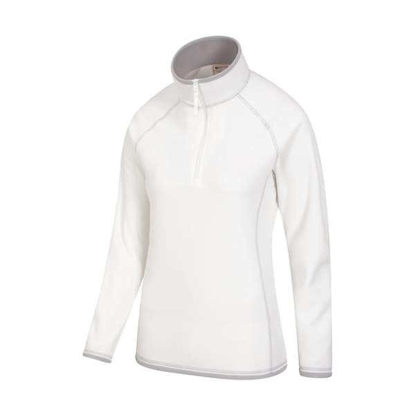 Mountain Warehouse Dam Montana Half Zip Fleecetröja 18 Beige 18 UK