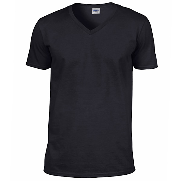 Gildan Soft Style V-halsad kortärmad T-shirt M Svart Black M