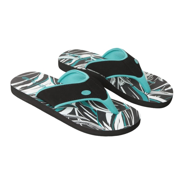 Animal Dam/dam Swish-mönstrade återvunna flipflops 7 UK D Dark Teal 7 UK