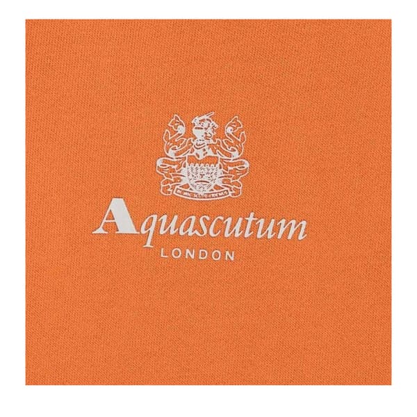 Aquascutum Herr Active Small Logo Hoodie S Rostorange Rust Orange S