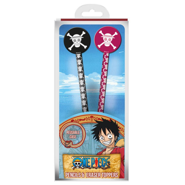 One Piece Wano Pencil and Topper (Pack of 5) One Size Black/Pin Black/Pink/White One Size