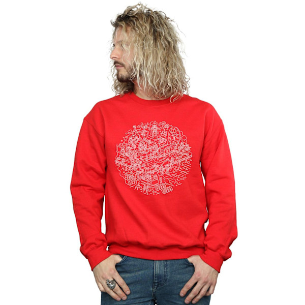 Star Wars Jul Dödsstjärnan Sweatshirt M Röd Red M