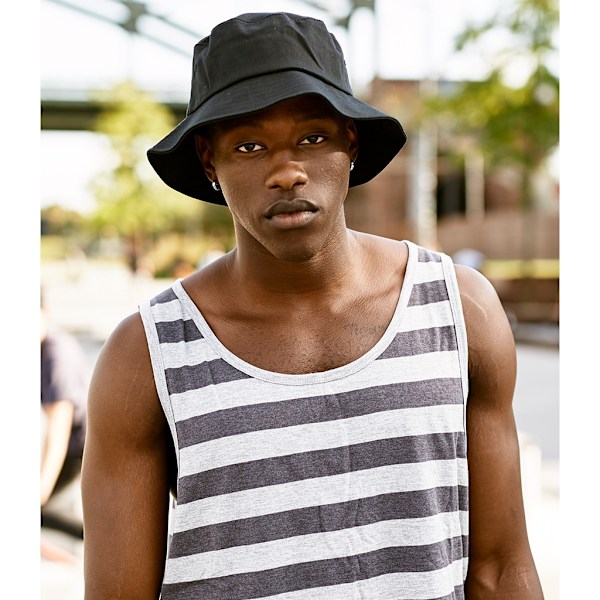 Flexfit Bomullstwill Bucket Hat En Storlek Svart Black One Size