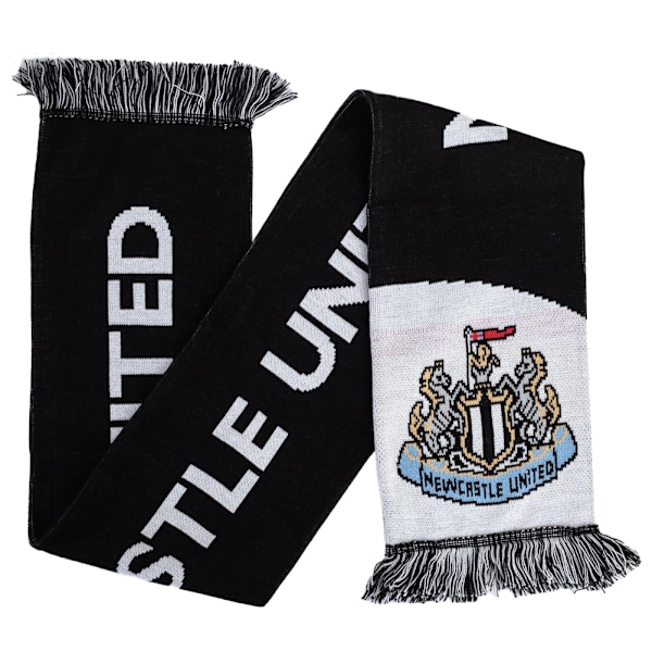 Newcastle United FC Diagonal Halsduk En Storlek Svart/Vit Black/White One Size