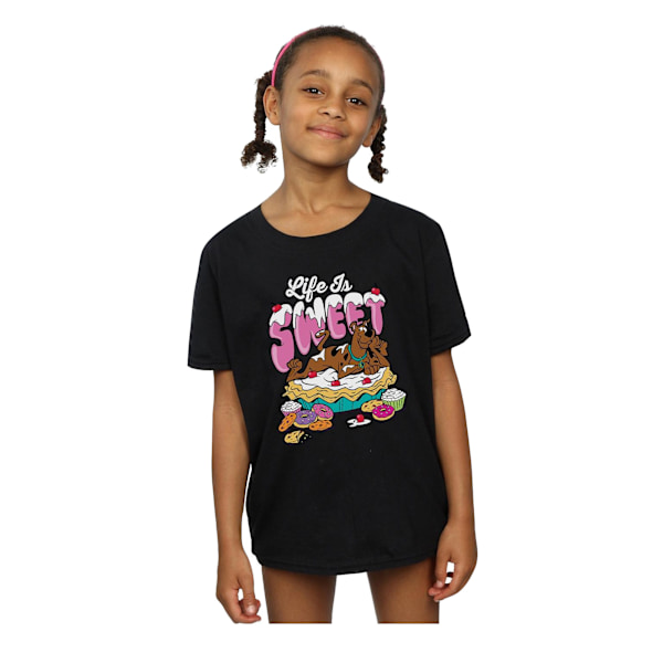 Scooby Doo Girls Life Is Sweet Bomull T-shirt 9-11 år Svart Black 9-11 Years
