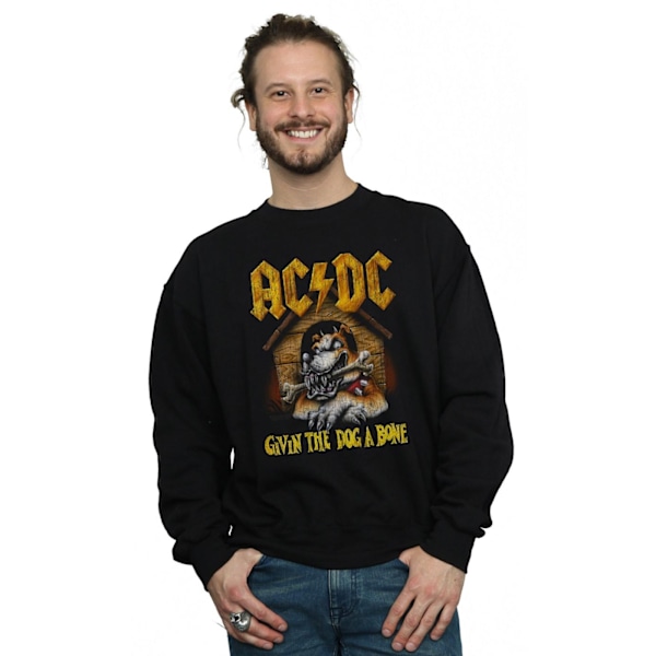 AC/DC Herr Give The Dog A Bone Sweatshirt 4XL Svart Black 4XL