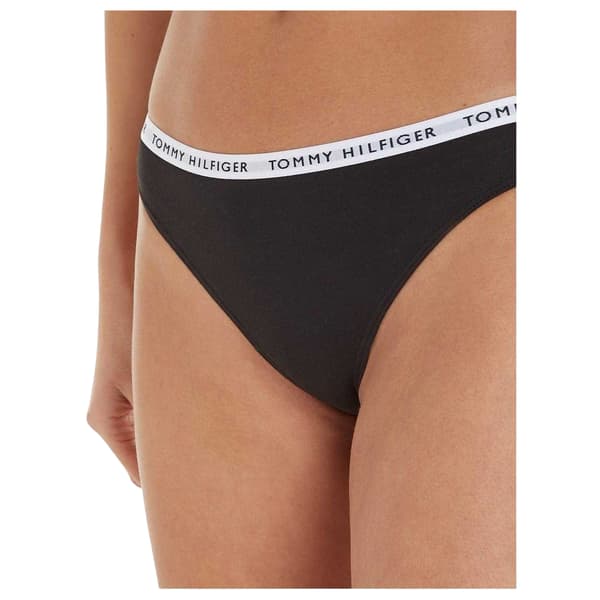 Tommy Hilfiger Dam/Dam Logo Bomullstrosa (3-pack) 12 U Grey/White/Black 12 UK