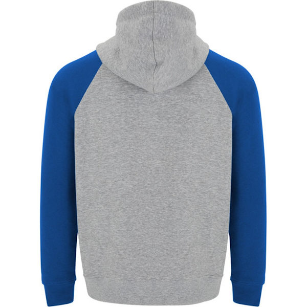 Roly Barn/Barn Badet Tvåfärgad Hoodie med Dragsko 3-4 År Heather Grey/Royal Blue 3-4 Years