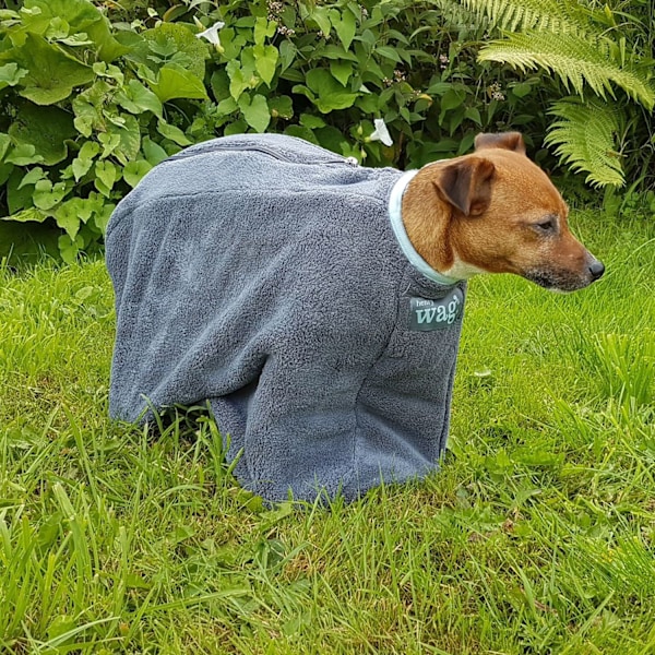 Henry Wag Hundtorkningsrock Extra Small Grå Grey Extra Small