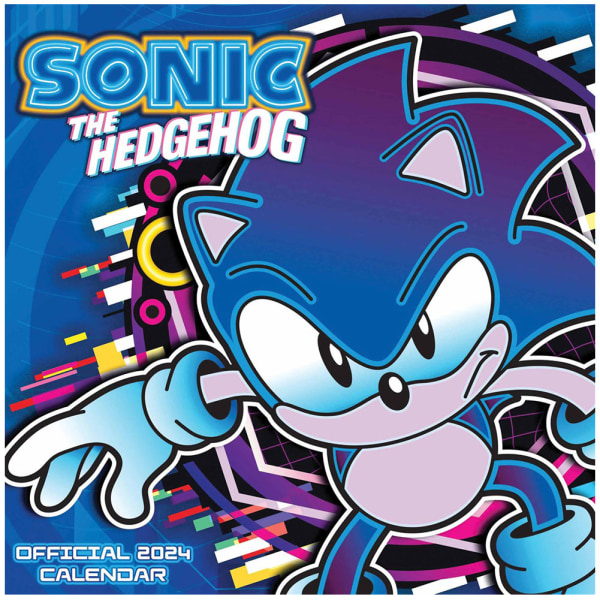 Sonic The Hedgehog 2024 Väggkalender One Size Blå Blue One Size
