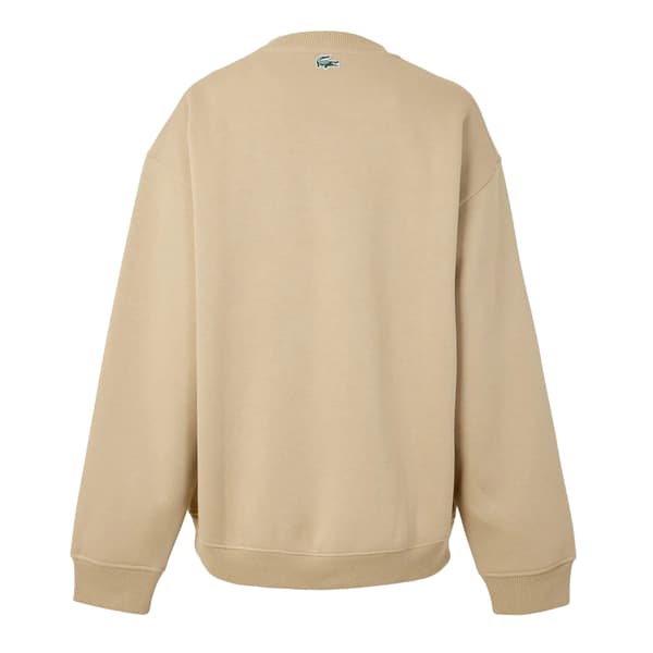 Lacoste Dam Crew Neck Regular Långärmad Tröja Beige 12 UK