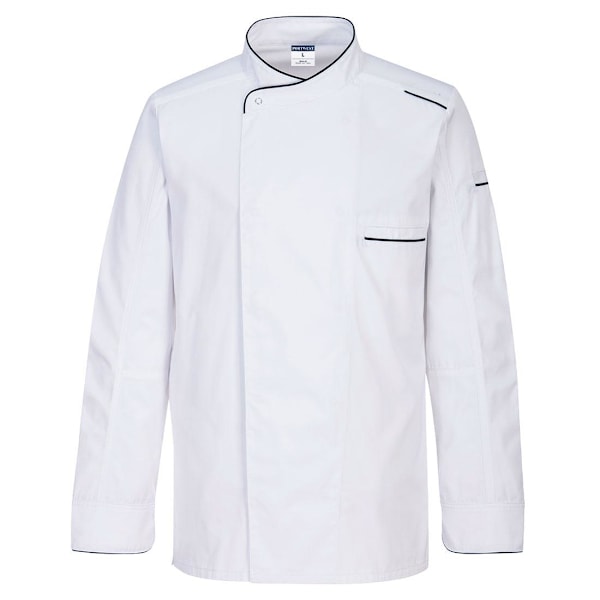 Portwest Herr Surrey Långärmad Kockjacka M Vit White M