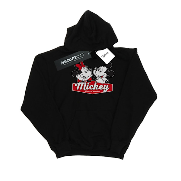 Disney Dam/Kvinnor Mickie Och Minnie 90 År Hoodie M Svart Black M