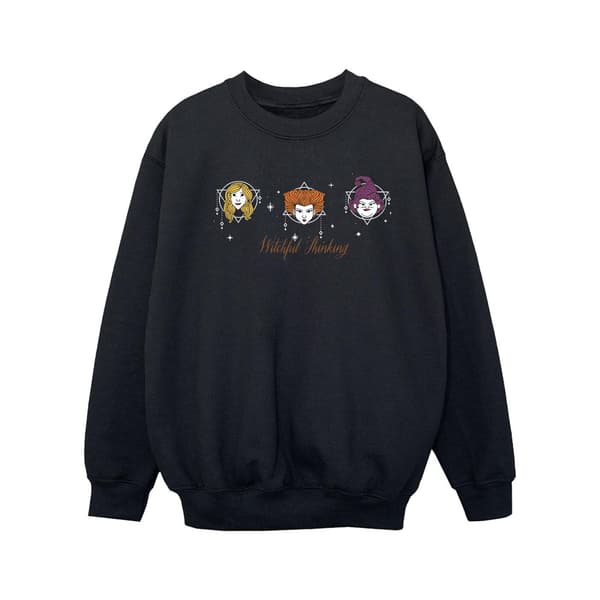 Disney Flickor Hocus Pocus Witchful Thinking Tröja 7-8 År Black 7-8 Years