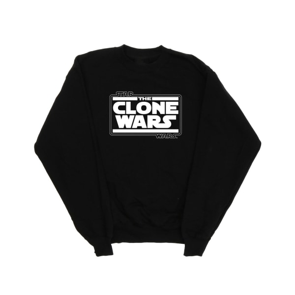 Star Wars Herr Clone Wars Logo Sweatshirt S Svart Black S
