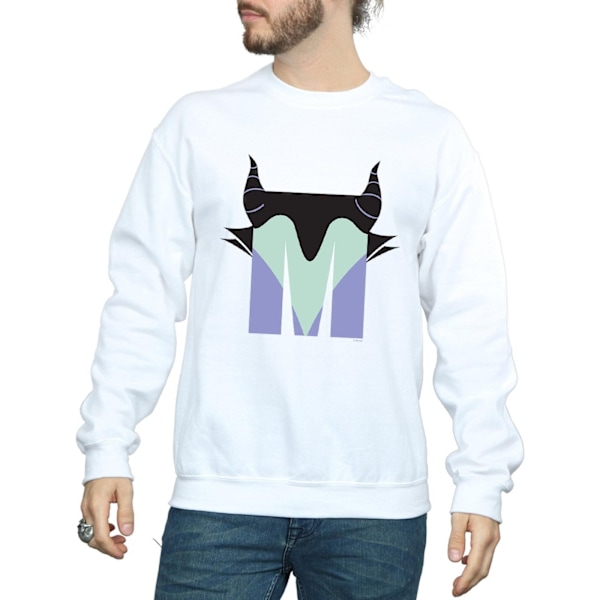 Disney Herr Alphabet M Är För Maleficent Sweatshirt S Vit White S