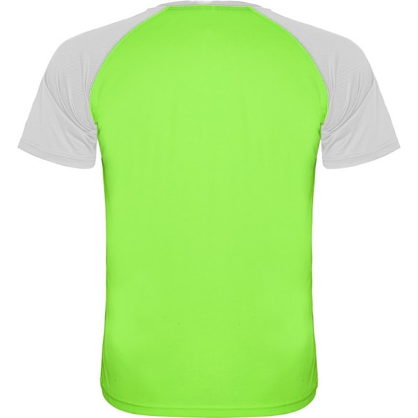 Roly Barn/Barn Indianapolis Kortärmad Sport T-shirt 4 Fluro Green/White 4 Years
