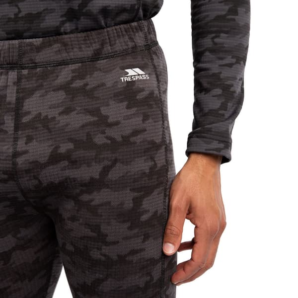 Trespass Derren Camo Base Layer Bottoms M Mörkgrå Dark Grey M