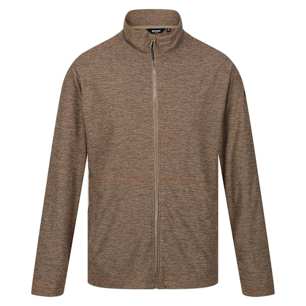 Regatta Edley Marl Full Zip Fleecejacka XXL Gold Sand för män Gold Sand XXL