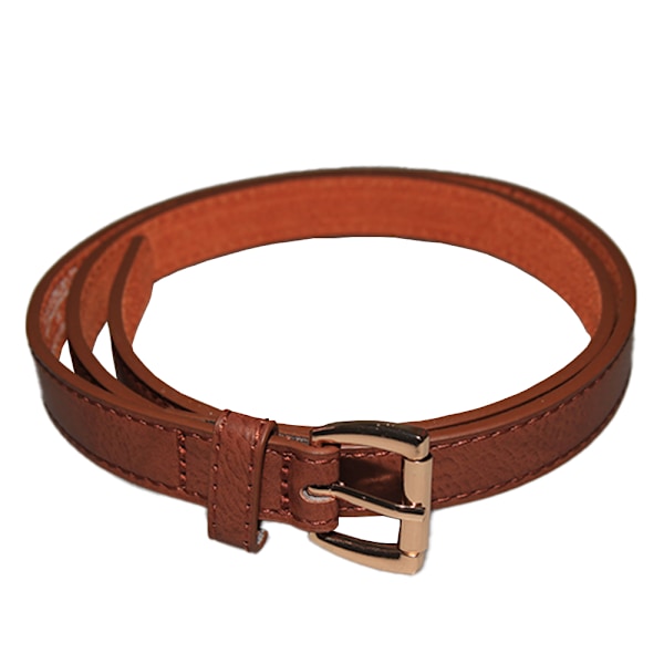 Forest Dam/Dam Läder Smal Bälte XL Tan Tan XL