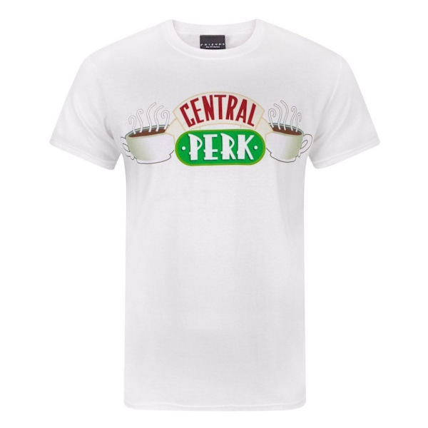 Friends T-shirt för män Central Perk L Vit White L