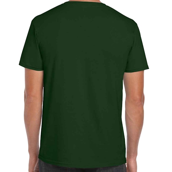 Gildan Herr T-shirt med Kort Ärm Soft-Style 2XL Skogsgrön Forest Green 2XL