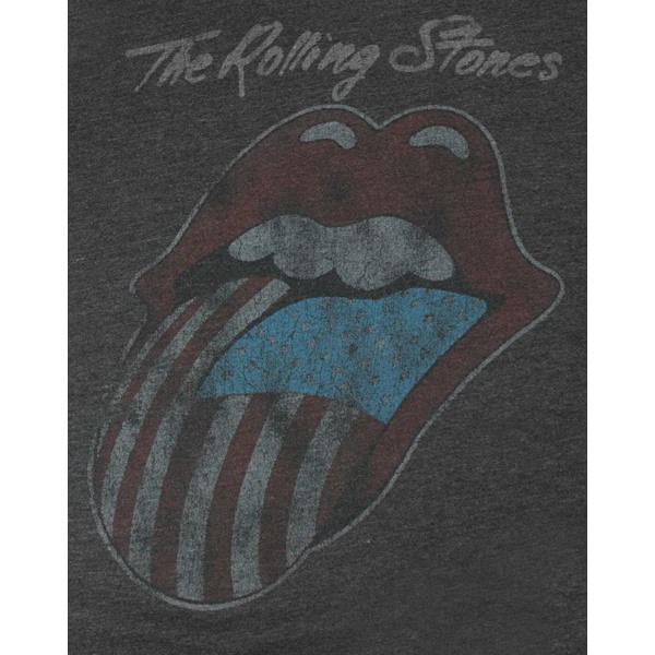 Amplified Official Mens Rolling Stones USA Tour 2 T-Shirt S Bla Black S