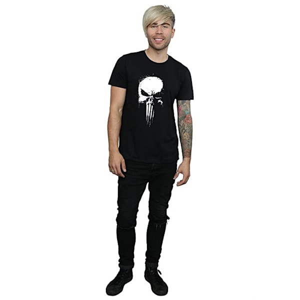 The Punisher Spray Logo Bomull T-shirt M Svart Black M