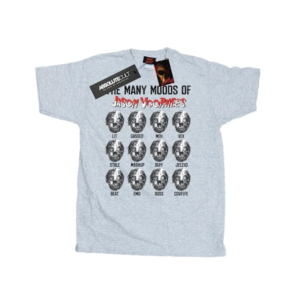 Fredag den 13:e herr The Many Moods Of Jason Voorhees T-shirt L Spo Sports Grey L