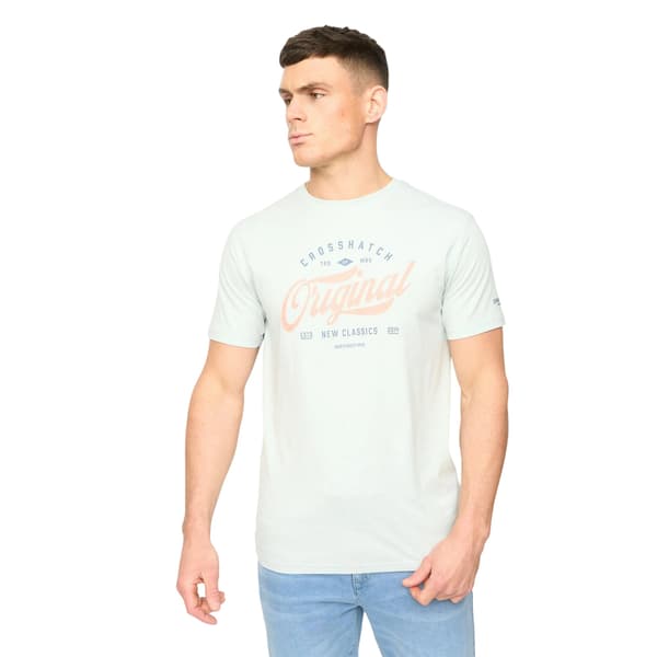 Crosshatch Herr Tryplex T-shirt i bomull (5-pack) S Flerfärgad Multicoloured S