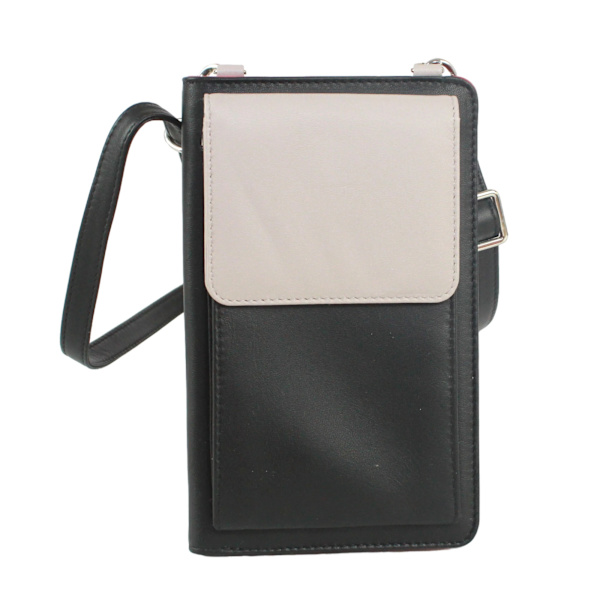 Eastern Counties Leather Ada Läderhandväska One Size Svart/Elfenben Black/Ivory/Watermelon One Size