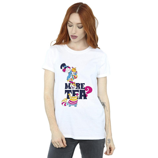 Disney Womens/Ladies Alice In Wonderland More Tea Cotton Boyfri White 5XL