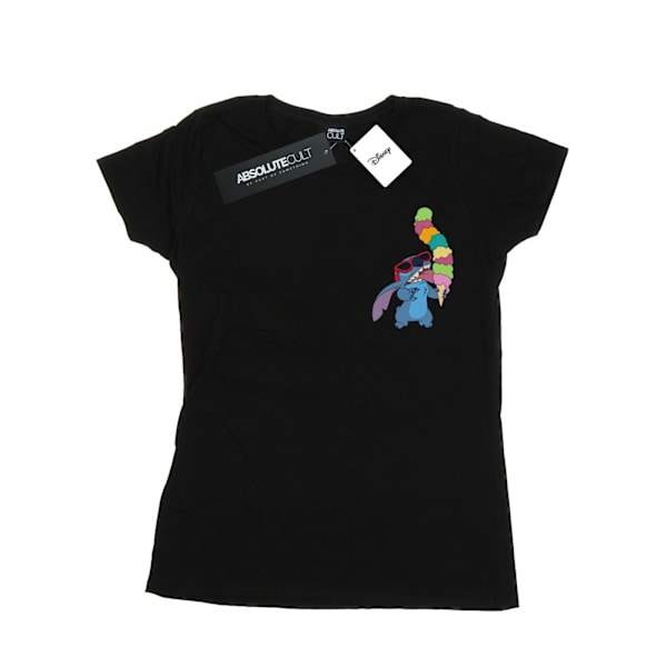Disney Dam/Kvinnor Lilo Och Stitch Glass T-Shirt i Bomull S Black S