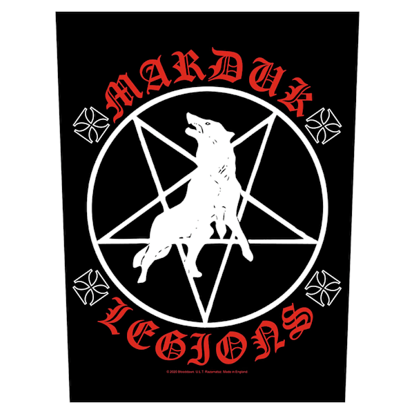 Marduk Legions Patch One Size Svart/Vit/Röd Black/White/Red One Size