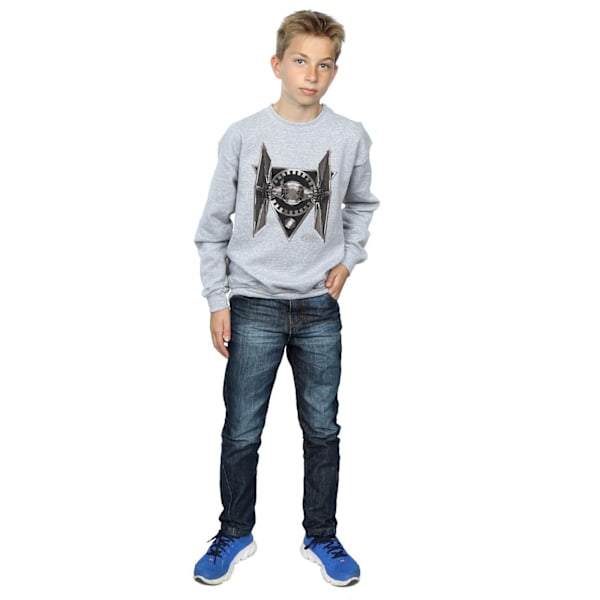 Star Wars Boys The Last Jedi TIE Fighter Sweatshirt 7-8 år S Sports Grey 7-8 Years