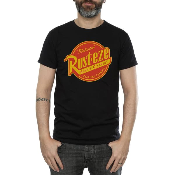 Bilar Herr Rust-Eze Logotyp Bomulls T-Shirt S Svart Black S