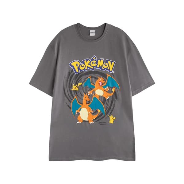 Pokemon Pyjamas för män med Pikachu & Charizard, kortärmad och lång Multicoloured M
