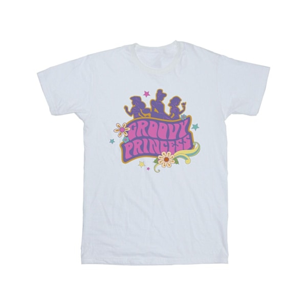 Disney Girls Princesses Groovy Princess Bomull T-shirt 12-13 år White 12-13 Years