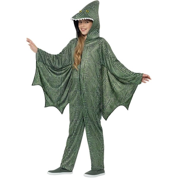 Smiffys Pterodactyl Bodysuit för Barn/Ungdomar 10-12 År Grön Green 10-12 Years