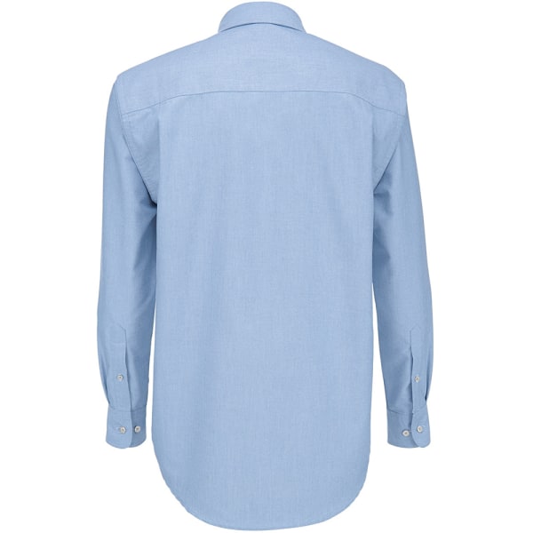 B&C Herr Oxford långärmad skjorta / Herrskjortor M Oxford Blue Oxford Blue M