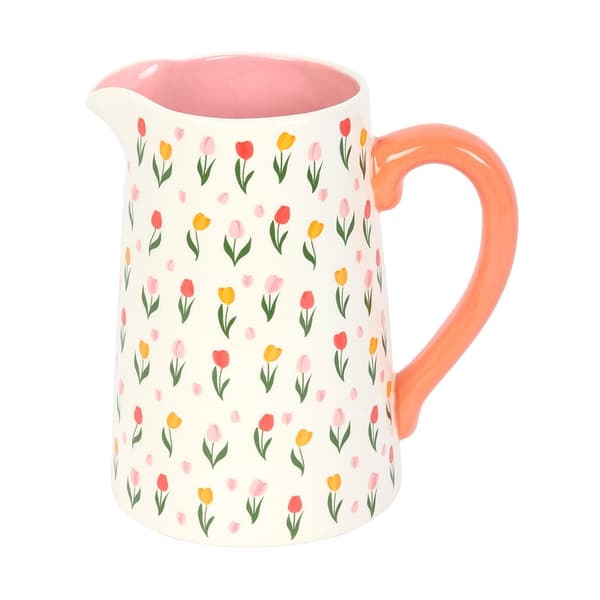 Something Different Tulpanblomkanna En Storlek Vit/Rosa White/Pink One Size