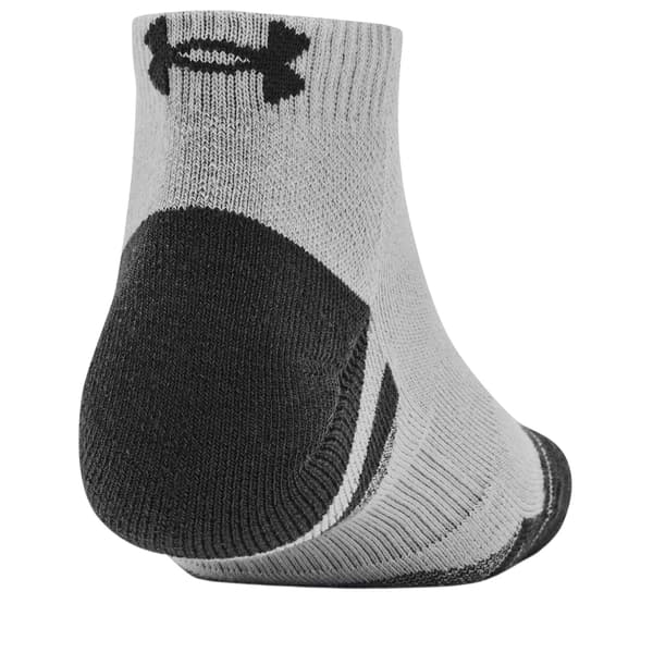 Under Armour Unisex Vuxen Performance Tech Ankelstrumpor (3-pack) Black/Grey/White 4 UK-7.5 UK