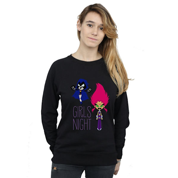 DC Comics Dam/Kvinnor Teen Titans Go Girls Night Sweatshirt L Black L