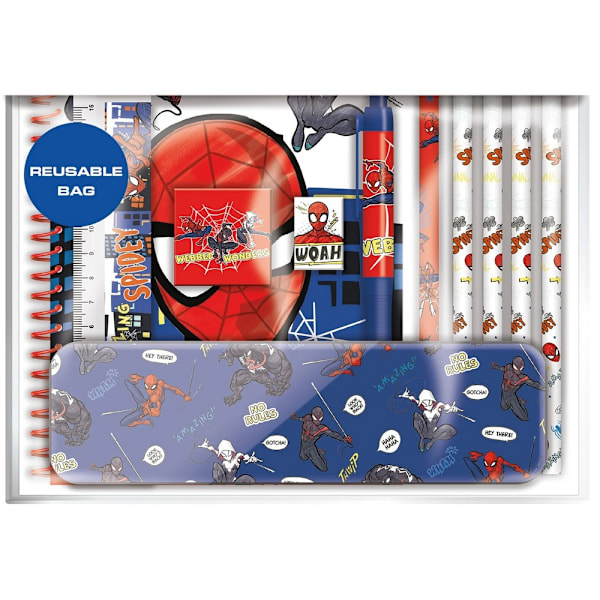 Spider-Man Bumper Stationery Set 23,5 cm x 3 cm x 23,5 cm Multifärg Multicoloured 23.5cm x 3cm x 23.5cm